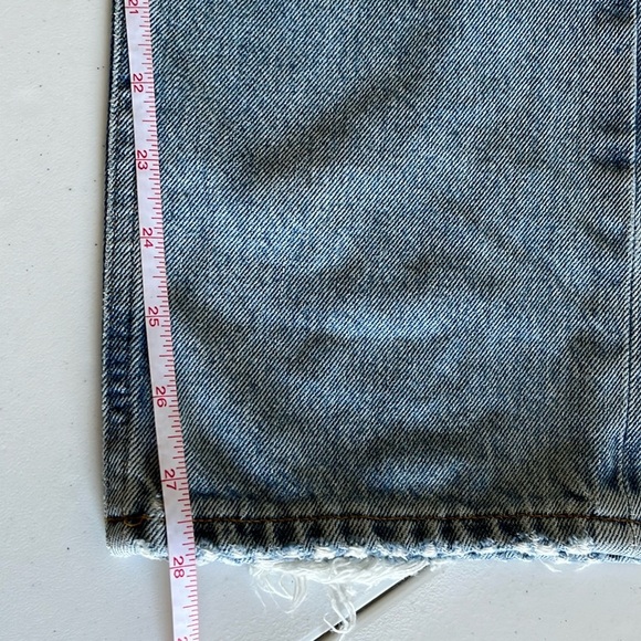Agolde 90’s Jeans Light Wash Button Fly 100% Organic Cotton High Waist Sz 23 - Picture 13 of 16